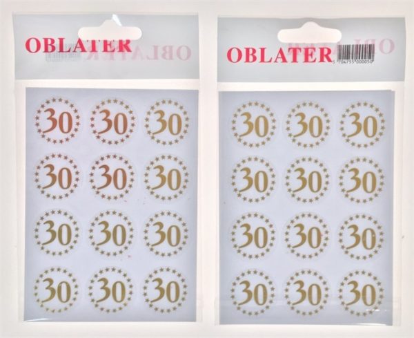Oblater - nummerstickers hos Conrex.dk